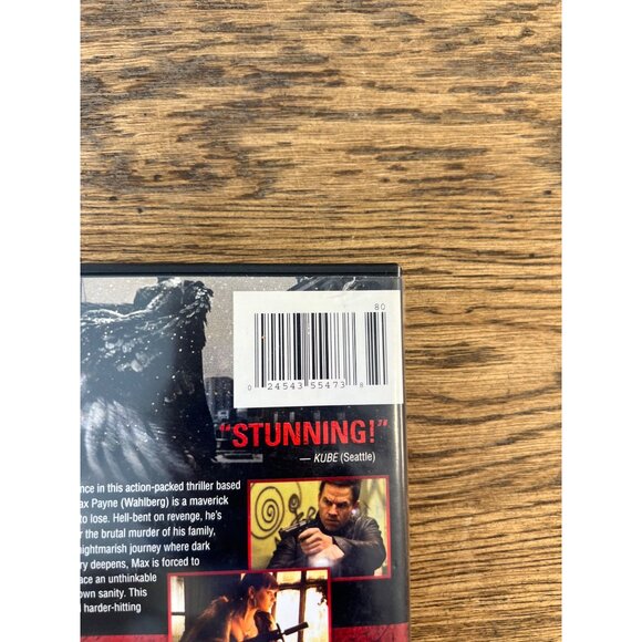 Max Payne DVD 2008 Unrated Action Thriller Mark Wahlberg Mila Kunis Pre-Owned - Picture 4 of 4
